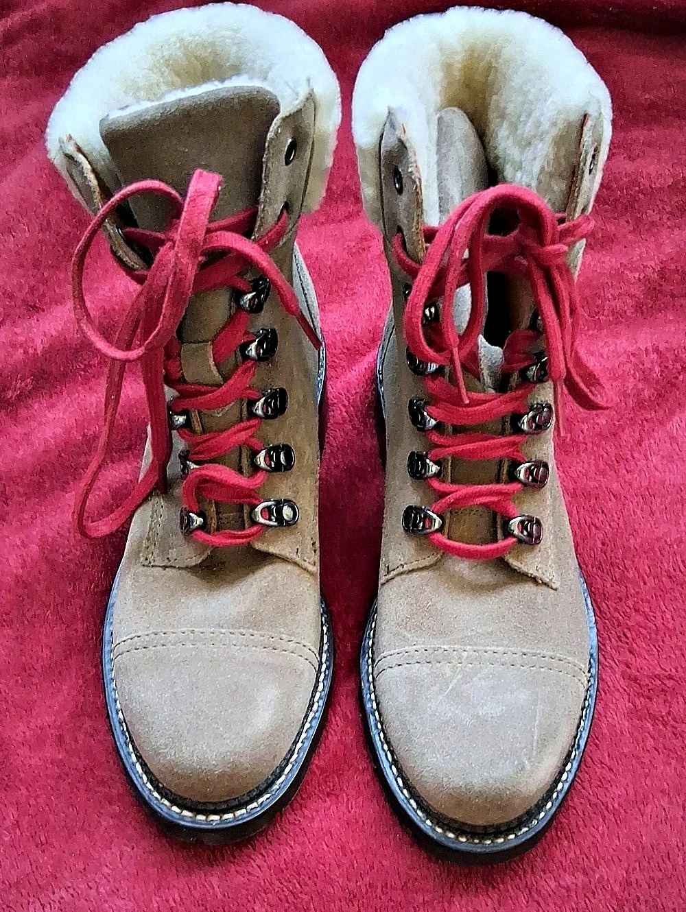New Womens Frye Samantha Hiking Boots Size 8